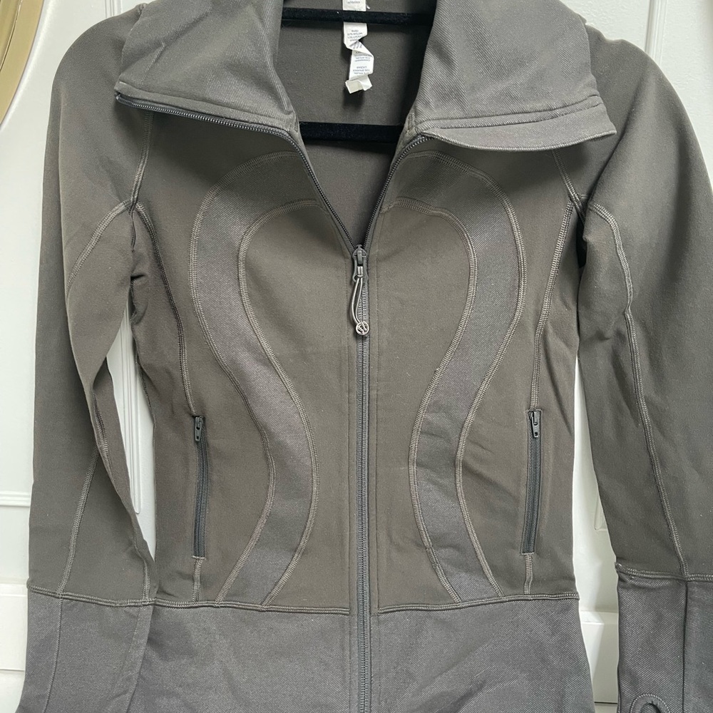 Lululemon Green In Stride Define Jacket Pockets Full Zip Size 2